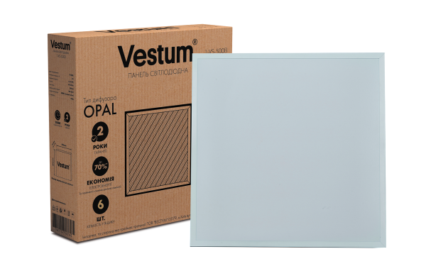 стельовий світильник Vestum LED OPAL 40W 600x600 4200K 220V