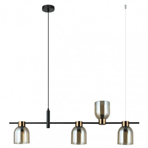 підвісний світильник ITALUX PND-66892-4-BK-AMB Servio