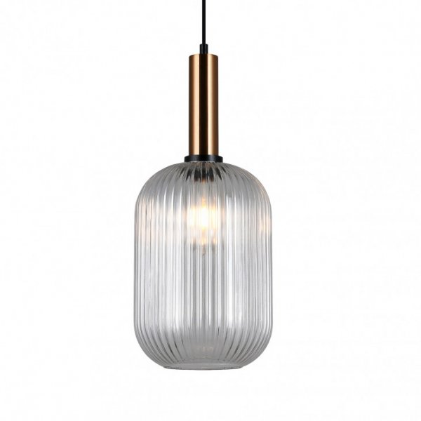 підвісний світильник ITALUX PND-5588-1L-BRO+CL Antiola