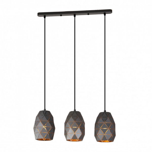 підвісний світильник ITALUX MDM-3480/3 GR+GD Harley