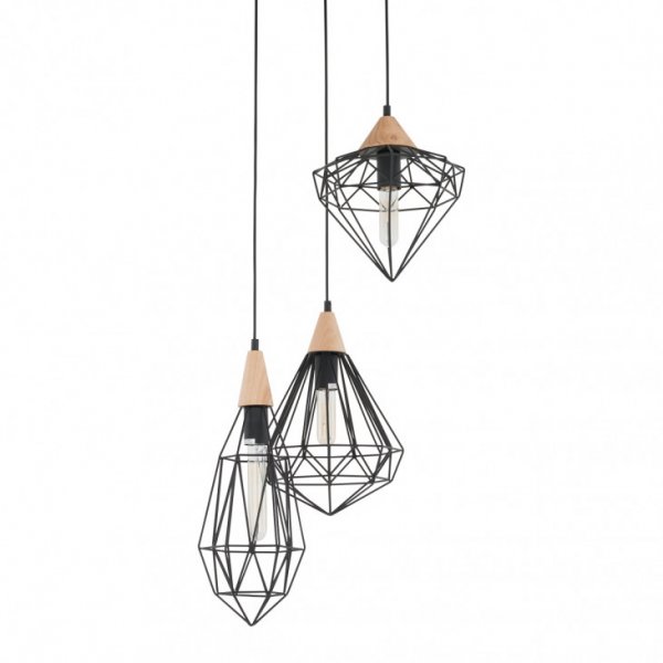 підвісний світильник ITALUX MDM-2591/3 BK Maelle