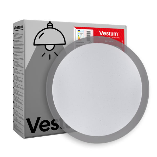 потолочный светильник Vestum SATURN зоряне небо 36W 425*60мм 4000К 2900Lm без пульта VS-80028