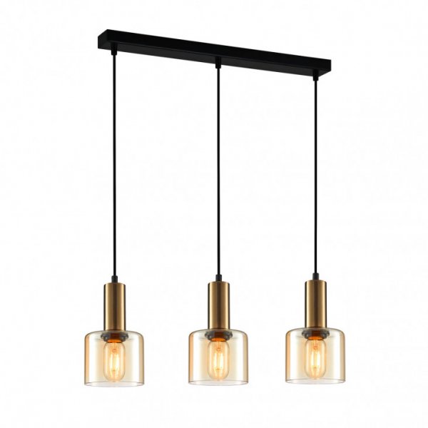 подвесной светильник ITALUX PND-65342-3-BRO+AMB Santia 