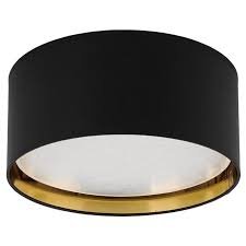 стельовий світильник TK Lighting 3376 BILBAO BLACK/GOLD