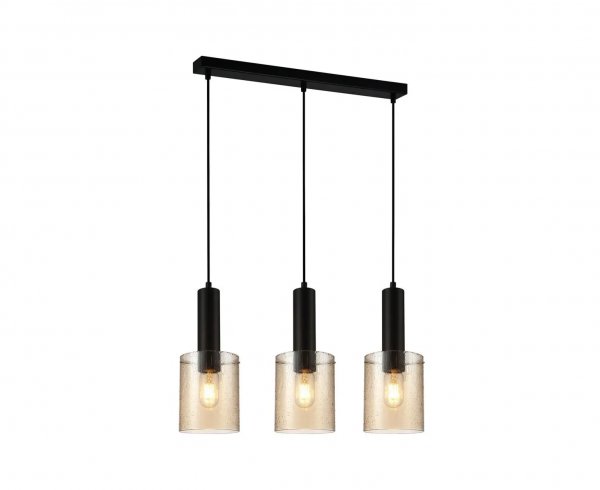 підвісний світильник ITALUX PND-5581-3-BK+RNAMB Sardo Rain