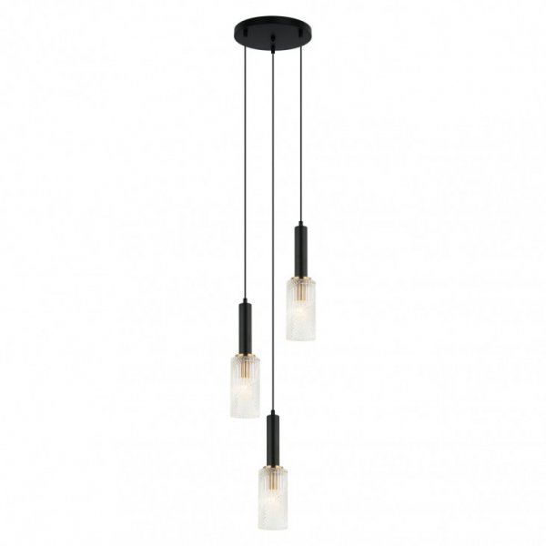 подвесной светильник ITALUX PND-43309-3 BK+BR Perola 