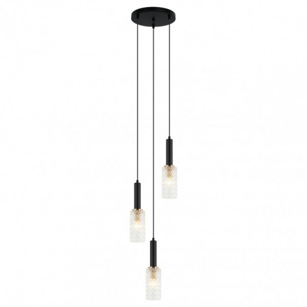 підвісний світильник ITALUX PND-43363-3 BK+BR Perola