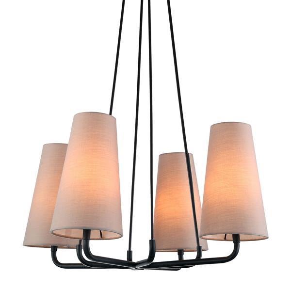 люстра ITALUX MDM-3545/4 BK+LIGHT GR Primo