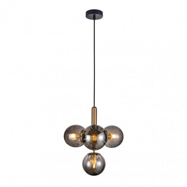 підвісний світильник ITALUX PND-2324-4B BRO+SG Ravena