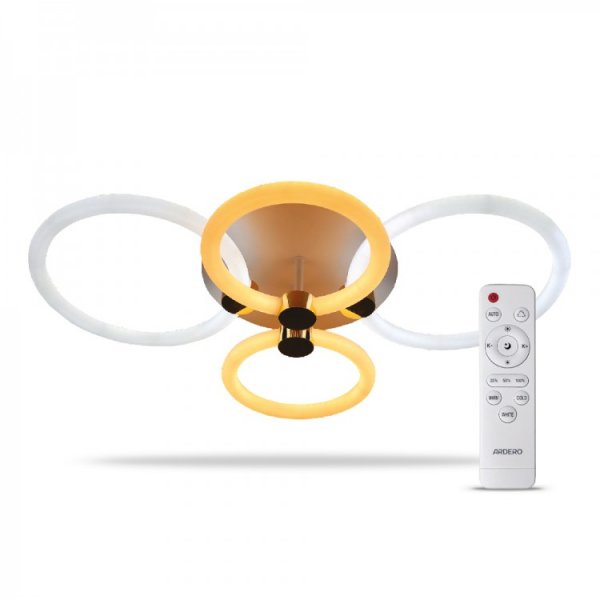 стельовий світильник Feron AL6134-1ARD 76W коло 8450Lm 3000K-6500K FELICITY GOLD