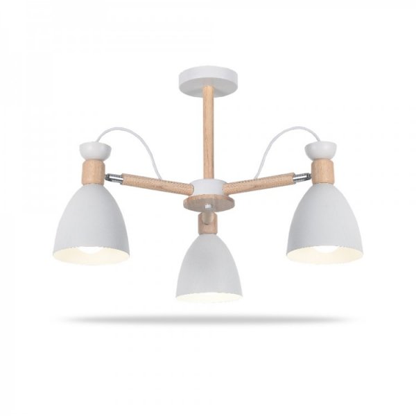 люстра Feron AL6193-1ARD 3*E27*40W белый SCANDY 