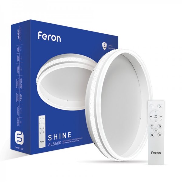 потолочный светильник Feron AL6600 70W круг, білий 4550Lm 2700K-6500K SHINE