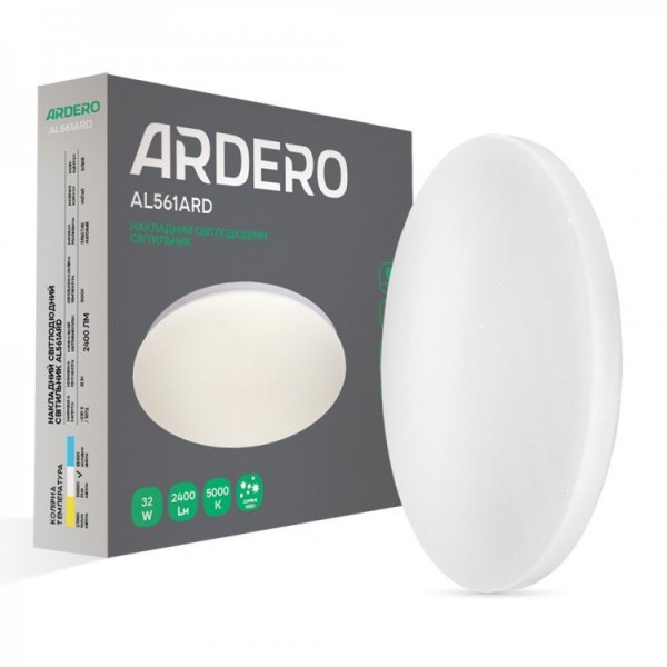 потолочный светильник Feron AL561ARD 32W коло накладний зірк. небо 2400Lm 5000K