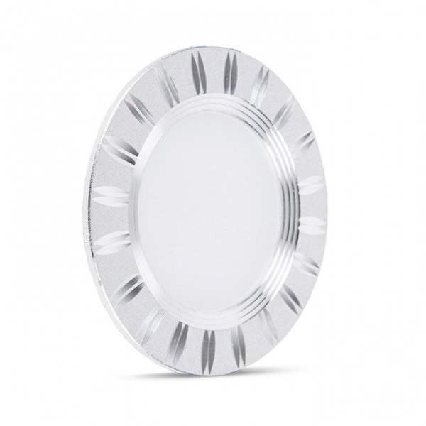 точковий світильник Feron AL779 5W круг, срібло 400Lm 4000K