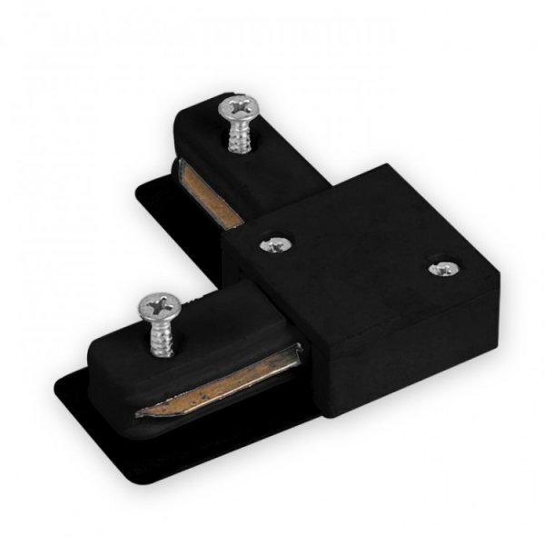 соединитель для шинопровода однофазного Feron LD1101 коннектор угловой, черный 