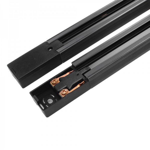 шинопровід Feron CAB1200-P з пластику для трекових світильників чорний 1м