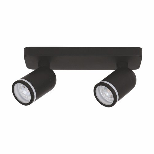 спот світильник Feron ML316-2 MR16/G5.3 чорний, подвійний, поворотний