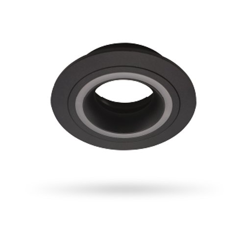 точковий світильник Feron DL6130 MR16, чорний алюмінієвий, коло G5.3