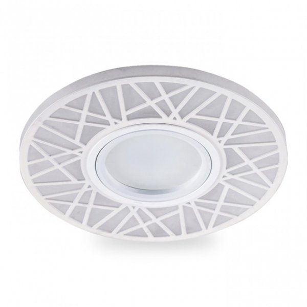точечный светильник Feron CD991 MR16 белый-матовый из led подсветкой SMD2835 15leds (4000K) 