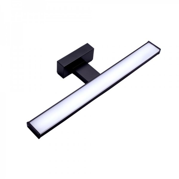 настінний світильник Feron AL5080ARD 230V 8W 580LM 4000К IP44 чорний, матовий розсіювач