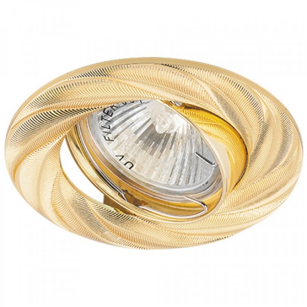 точечный светильник Feron DL6027 MR16/G5.3 /золото поворотный 
