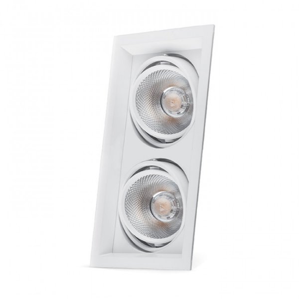 точковий світильник Feron AL202 2хCOB 12W 1800LM 4000K IP20 білий