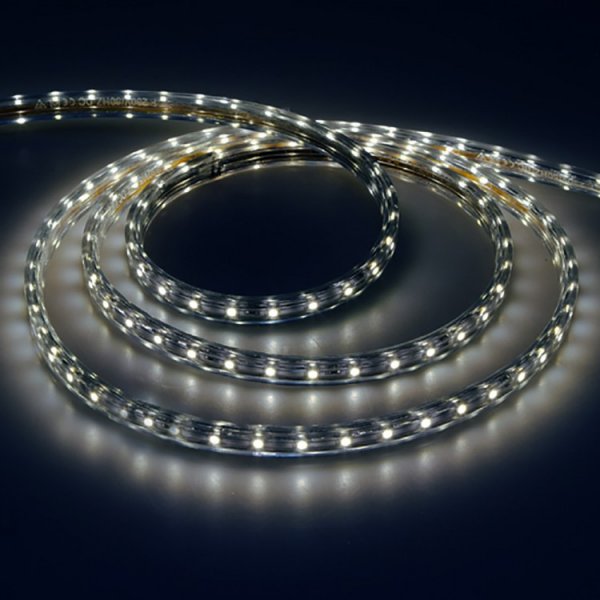 світлодіодна стрічка Feron LS704/ SANAN LED-RL 60SMD/m 220V, 4.4W/m біла IP68, min 100m