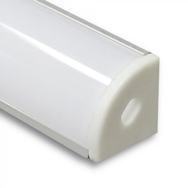 профиль Feron CAB280 "накладной" круглый угловой , серебро 