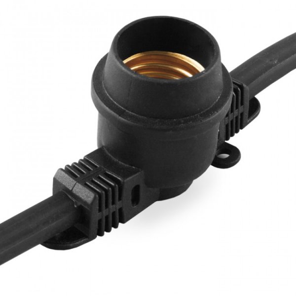 Гирлянда Feron " Белт-Лайт" CL50-50 230V,100*Е27 шаг 50#sm$, 50м+1,5м шнур, черный IP65 