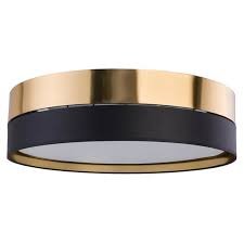 стельовий світильник TK Lighting 4180 HILTON BLACK/GOLD
