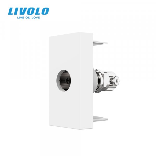 Механізм розетка телевізійна Livolo білий (C7-1V-11)