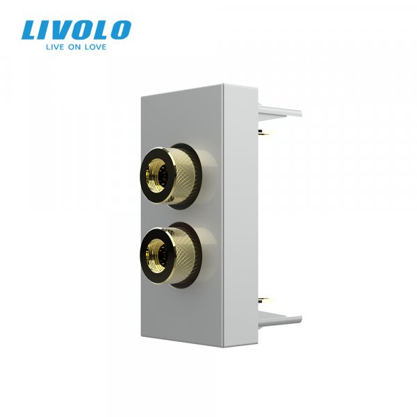 Механизм розетка аудио Banana Livolo серый (VL-FCSD-1IP)