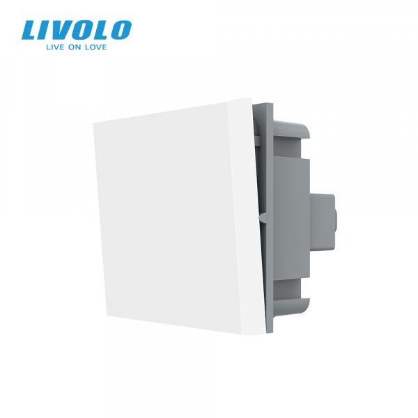 Механізм одноклавішний вимикач Livolo білий (VL-FCMKS-2WP), вітрина
