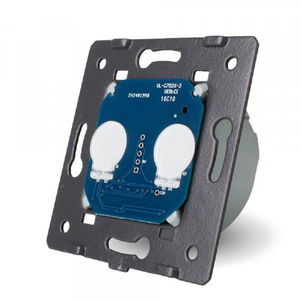 Механізм сенсорний вимикач 2 сенсора Livolo (VL-FC2-2G), вітрина