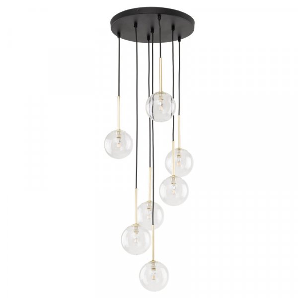 підвісний світильник TK Lighting 5362 NILOS BLACK/GOLD