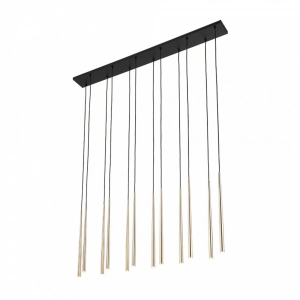 підвісний світильник TK Lighting 10119 PIANO BLACK GOLD