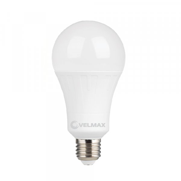 LED лампа VELMAX V-А60, 12W, 12-36V, E27, 4100K, 1200Lm, вітрина