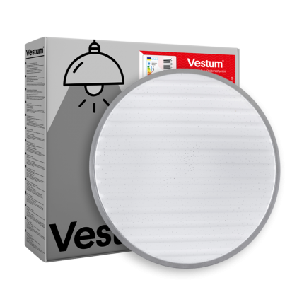 Стельовий світильник GRILL зоряне небо 30W 375*60мм 4000К метал