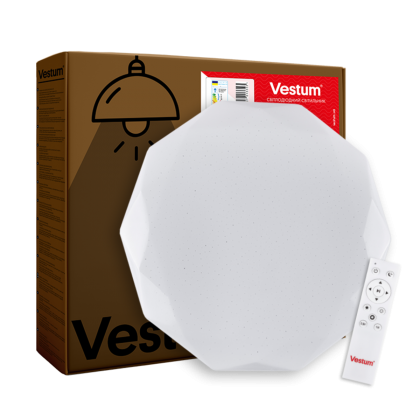 Стельовий світильник DIAMANT зоряне небо 60W 395*55мм 3000К-6500К з ДК