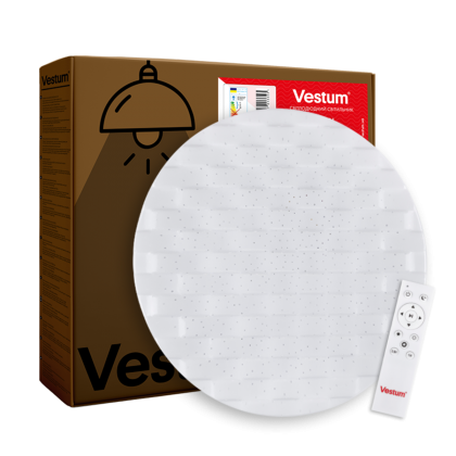 Стельовий світильник CELL зоряне небо 80W 480*70мм 3000K-6500К з ДК 1срібло