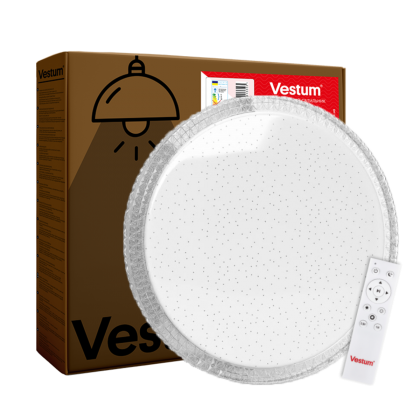 Стельовий світильник CRYSTAL зоряне небо 80W 490*65мм 3000К-6500К з ДК