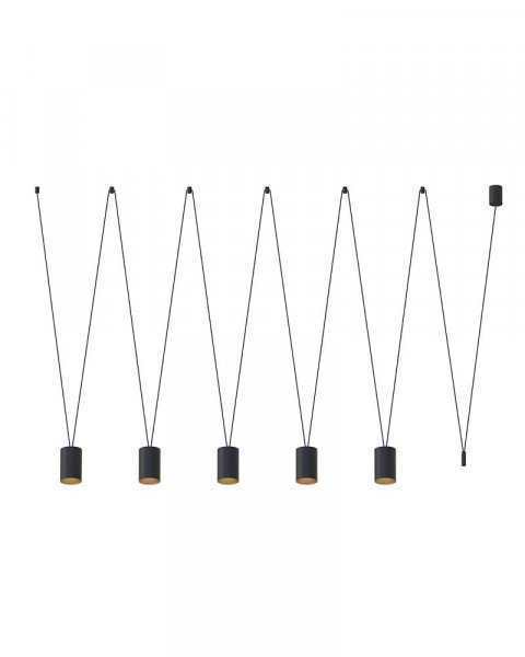 підвісний світильник NOWODVORSKI 7817 MORE TONE V BLACK/GOLD