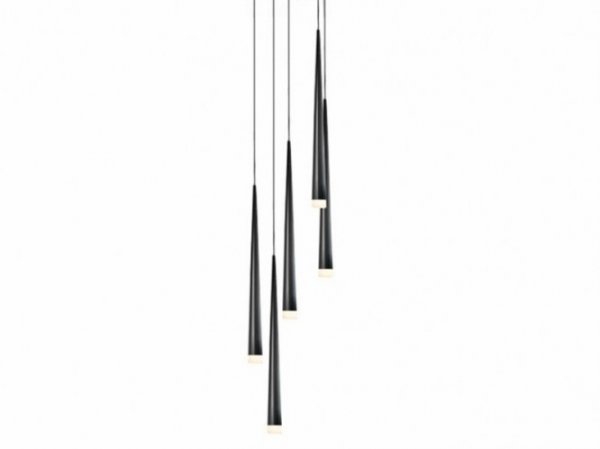 підвісний світильник Azzardo AZ0119 STYLO 5 BLACK LAMPA