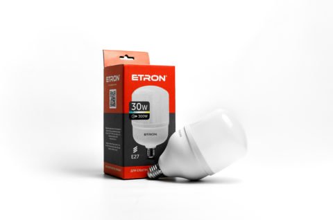 Лампа светодиодная ETRON High Power 1-EHP-303 T100 30W 6500K 220V E27