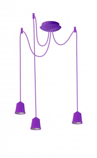 Підвісний світильник люстра Erka 313 фіолетовий 1м