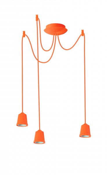 Підвісний світильник люстра Erka 323 помаранчевий 2м