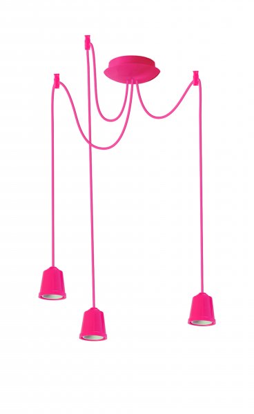 Подвесной светильник люстра Erka 323 розовый 2м