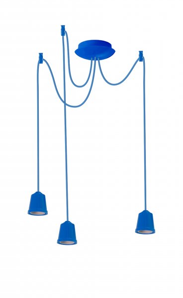 Підвісний світильник люстра Erka 323 синій 2м