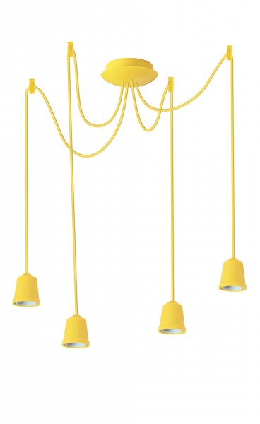 Підвісний світильник люстра Erka 414 жовтий 1м