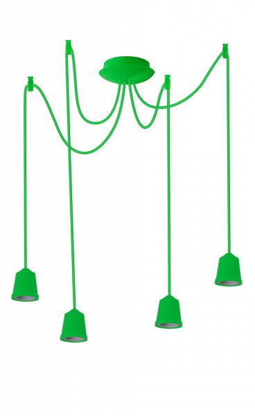 Подвесной светильник люстра Erka 414 салатовый 1м